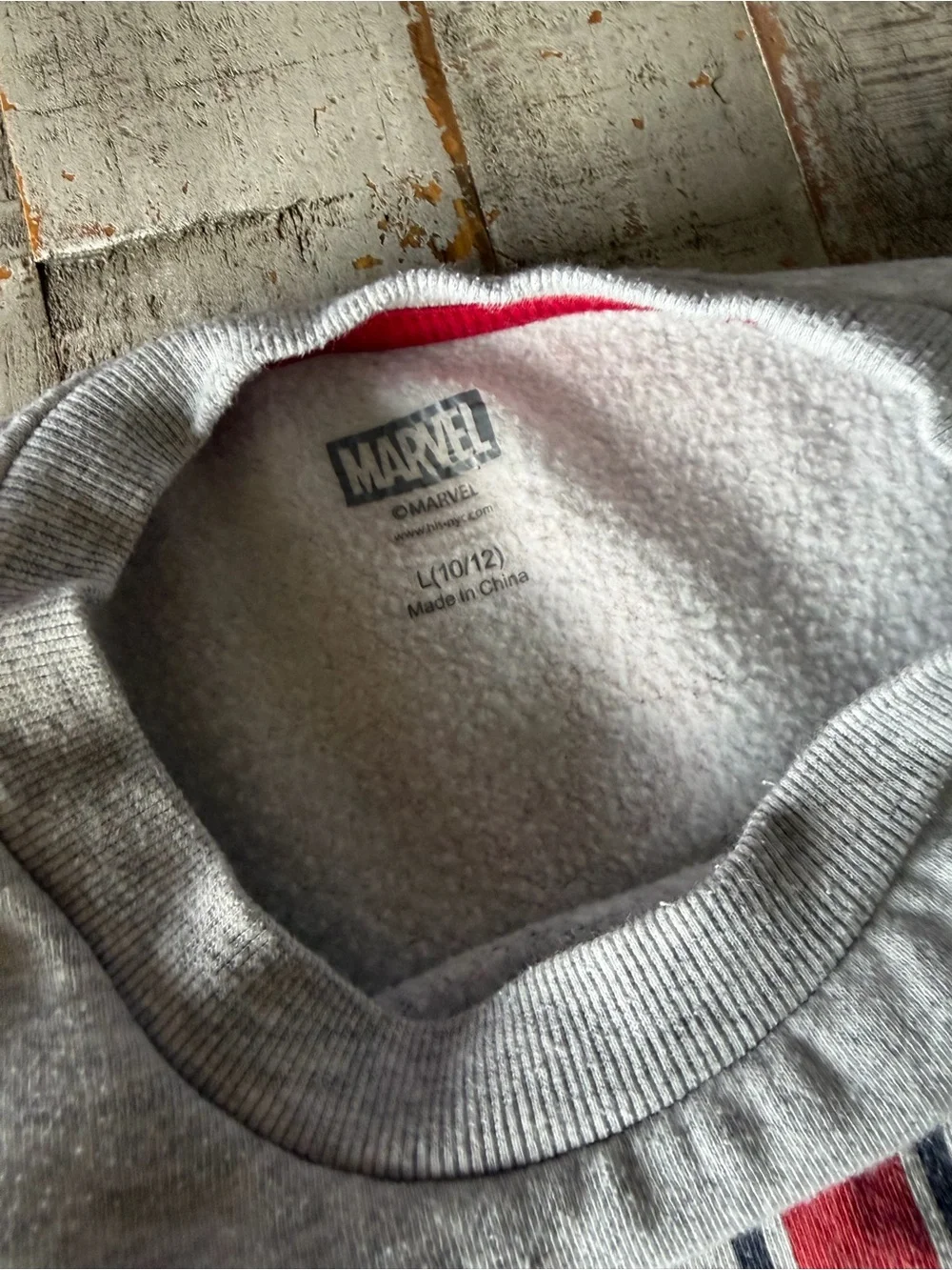 Marvel Grey Sweatshirt and shorts set 10/12